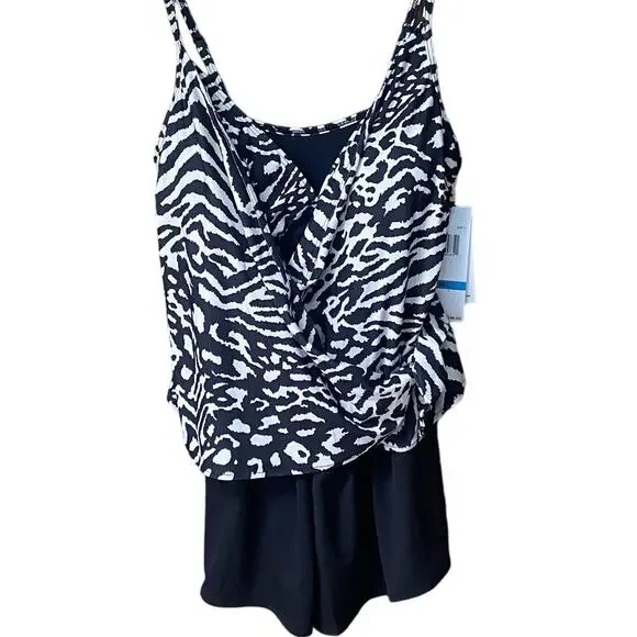 COCO REEF Women's Contours Chroma Wrap One-Piece Swim Romper 12/36C - Picture 4 of 6